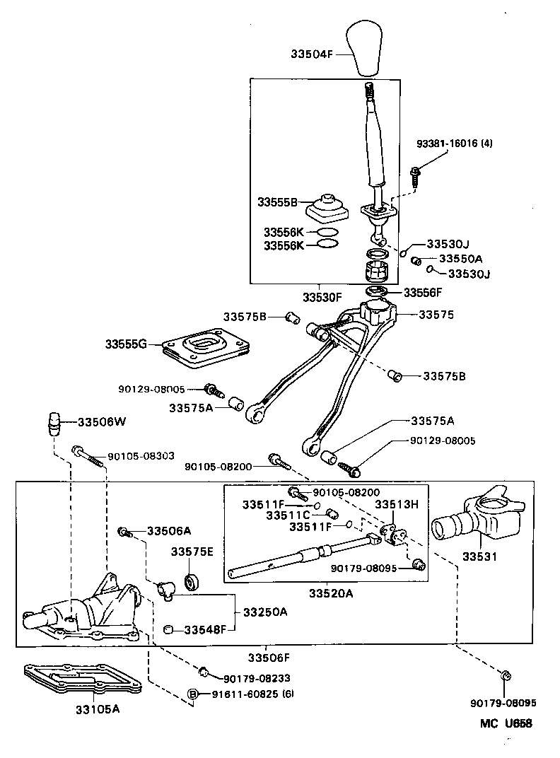 33530-30270 LEVER ASSY, SHIFT (FOR FLOOR SHIFT) product image