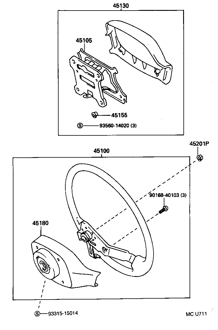 45100-0W050-C0 WHEEL ASSY, STEERING product image