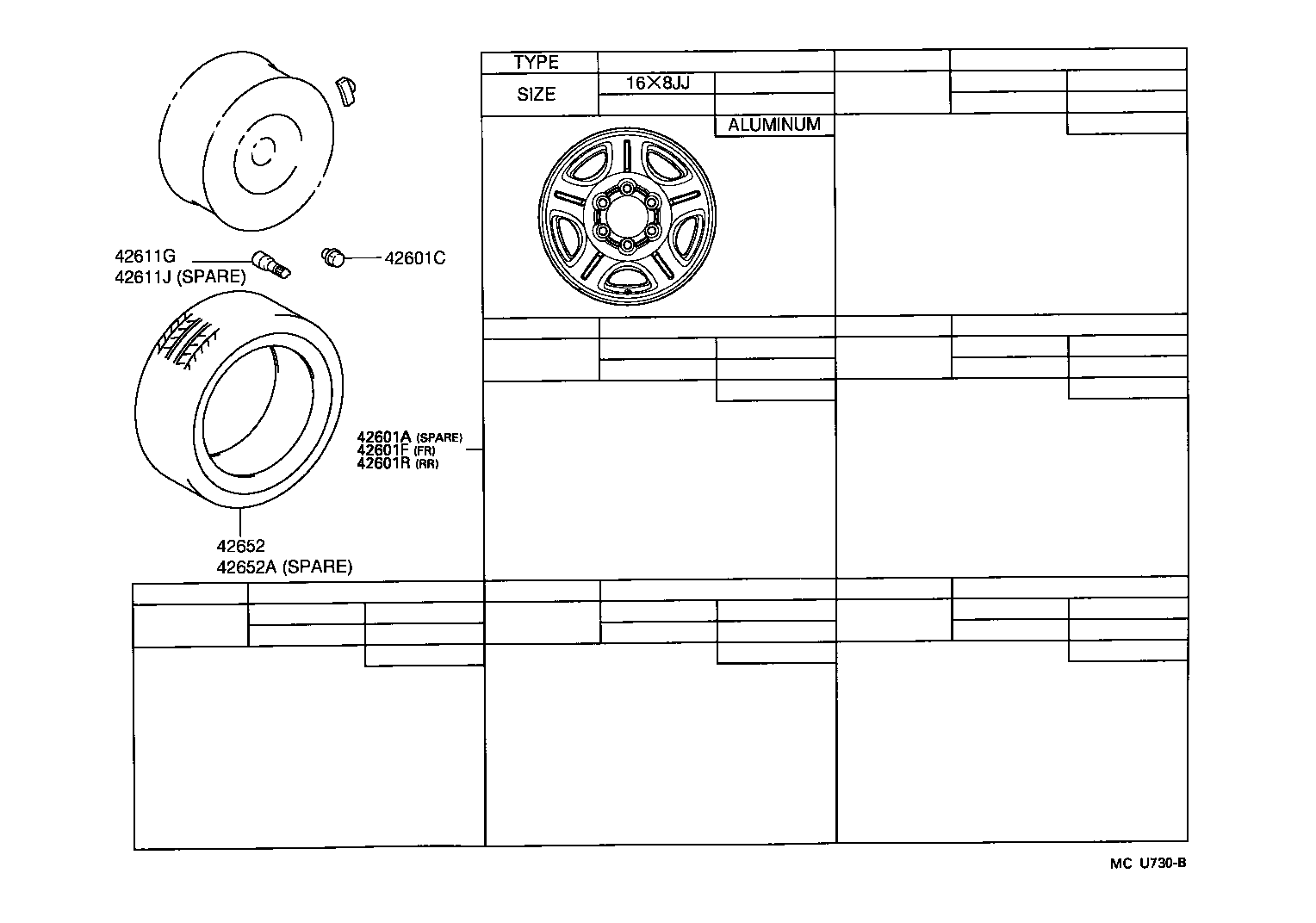 Toyota 42603-60220 ORNAMENT SUB-ASSY, WHEEL HUB