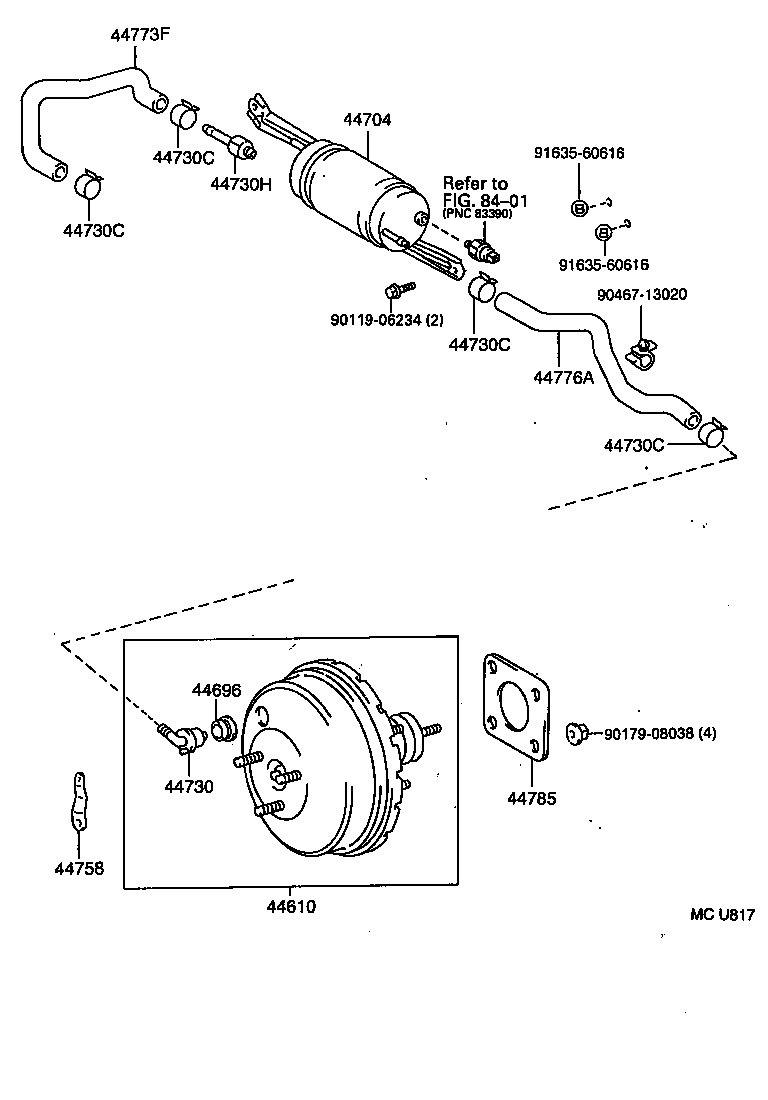 44610-05010 BOOSTER ASSY, BRAKE product image