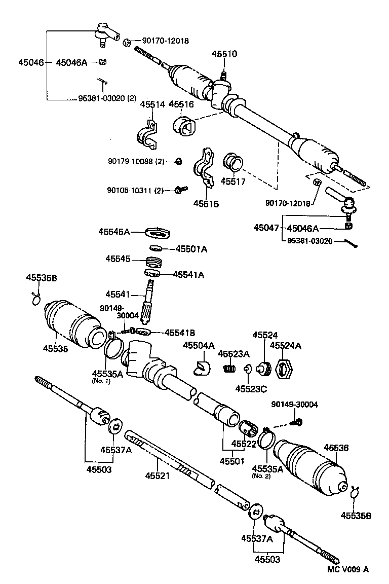 44250-10160 GEAR ASSY, POWER STEERING(FOR RACK & PINION) product image