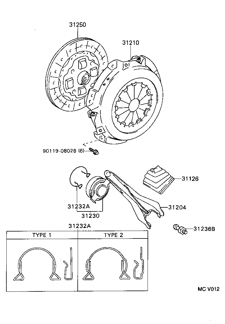 31250-10082 DISC ASSY, CLUTCH product image