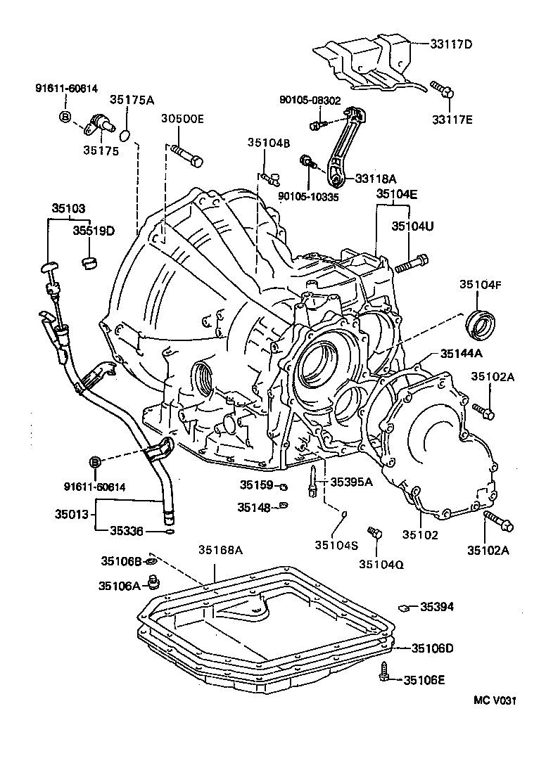 35013-10180 TUBE SUB-ASSY, TRANSMISSION OIL FILLER product image
