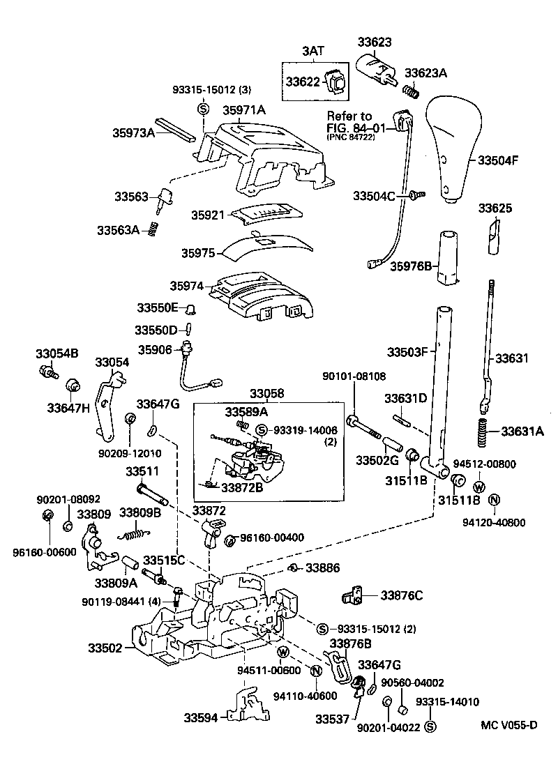 33502-10160 PLATE SUB-ASSY, SHIFT LEVER product image