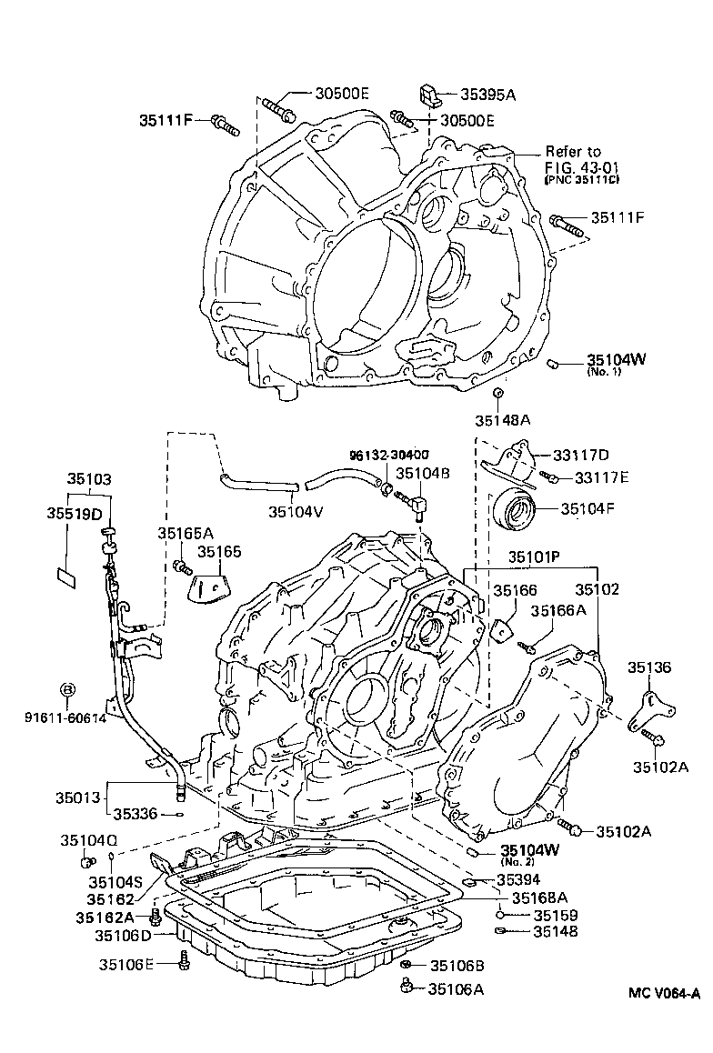 35013-10190 TUBE SUB-ASSY, TRANSMISSION OIL FILLER product image