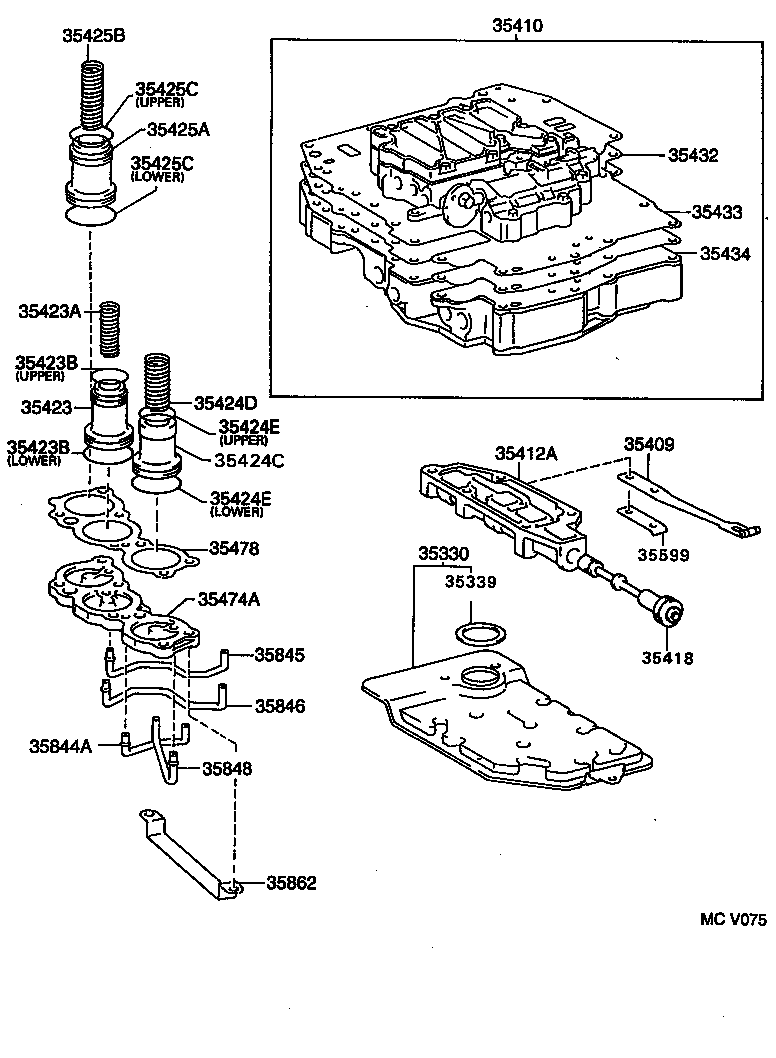 35410-10170 BODY ASSY, TRANSMISSION VALVE product image