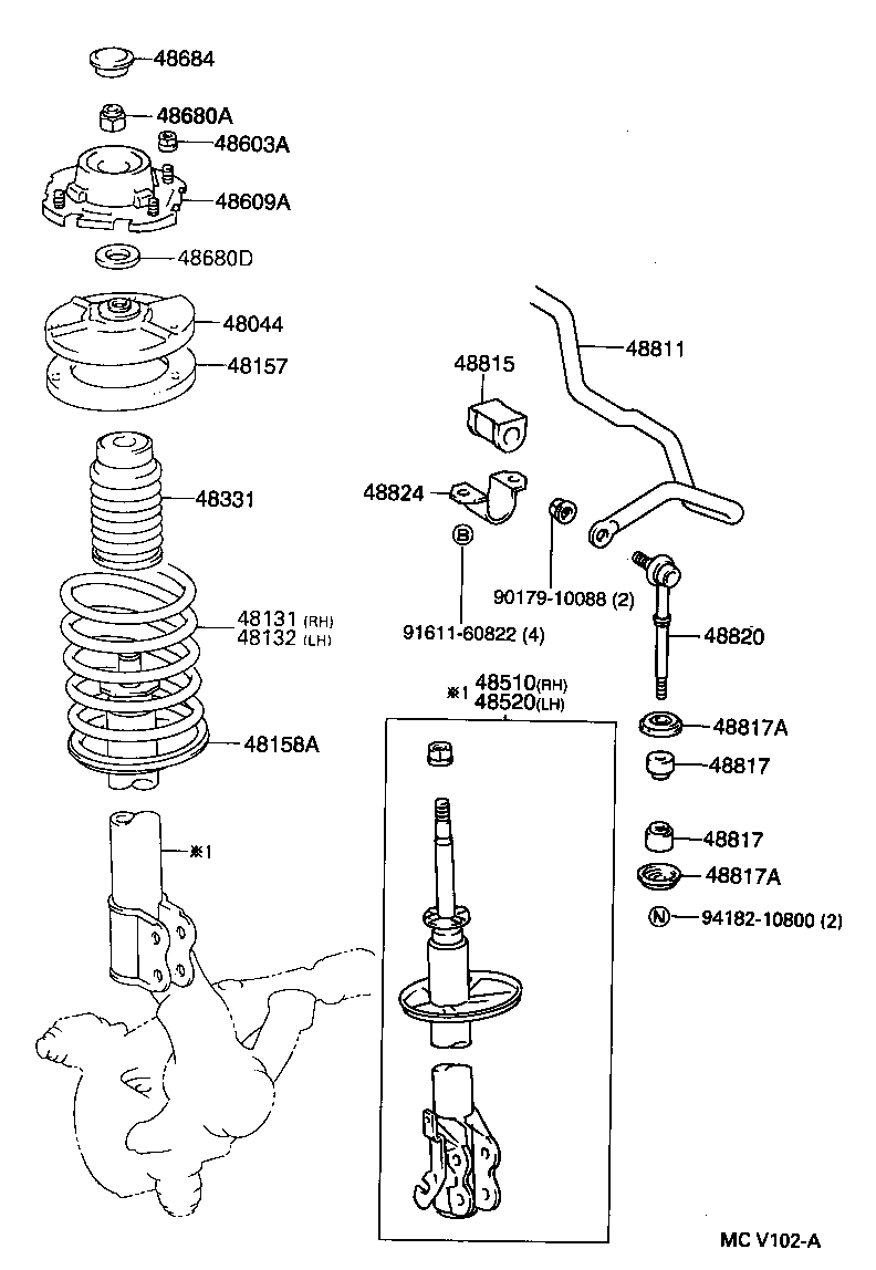 48131-1G570 SPRING, FRONT COIL, RH product image