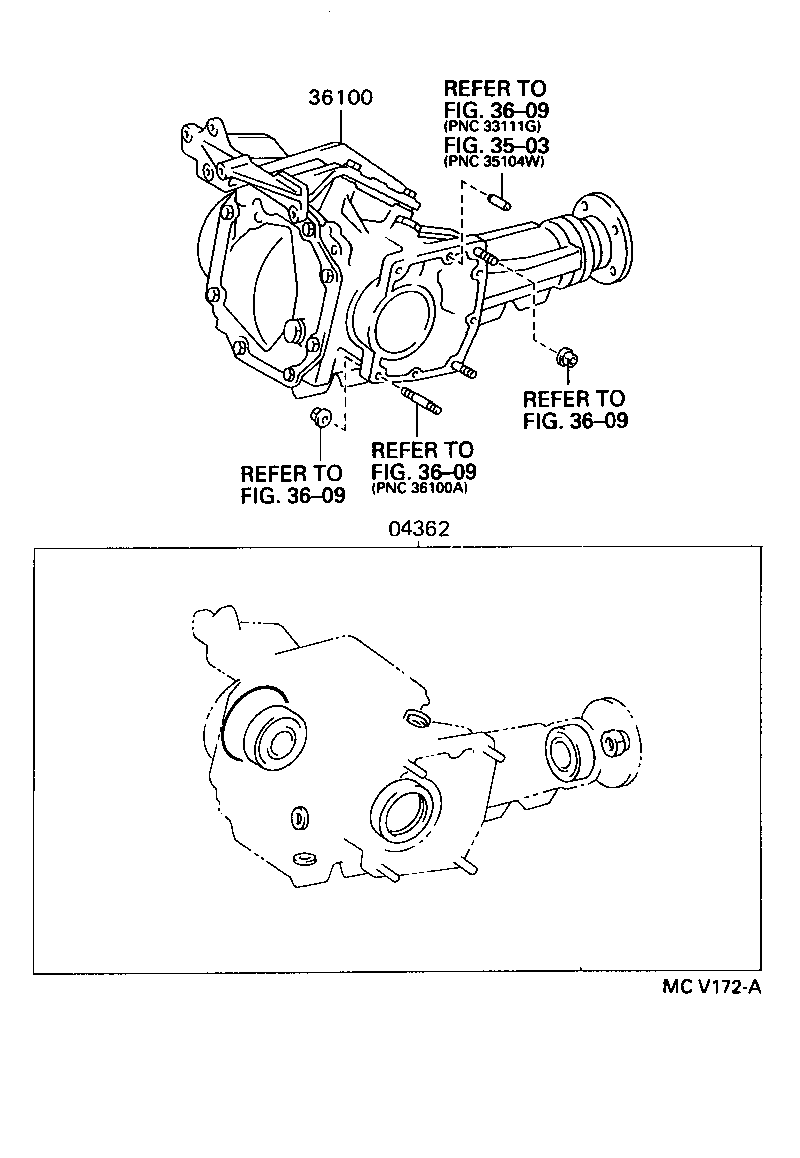 04361-16020 GASKET KIT, TRANSFER OVERHAUL product image