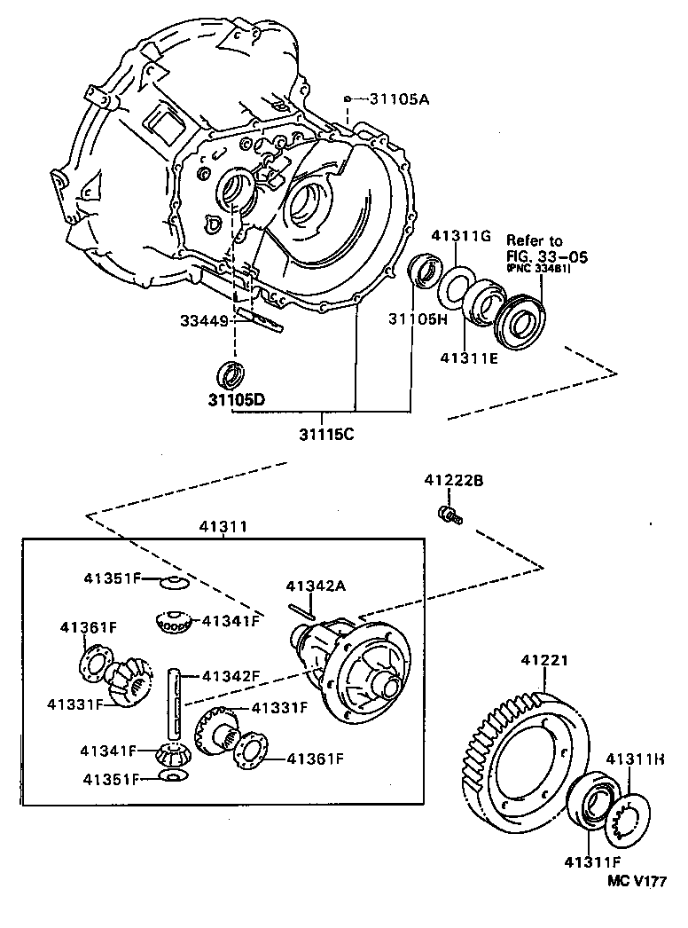 41221-10250 GEAR, FRONT DIFFERENTIAL RING product image