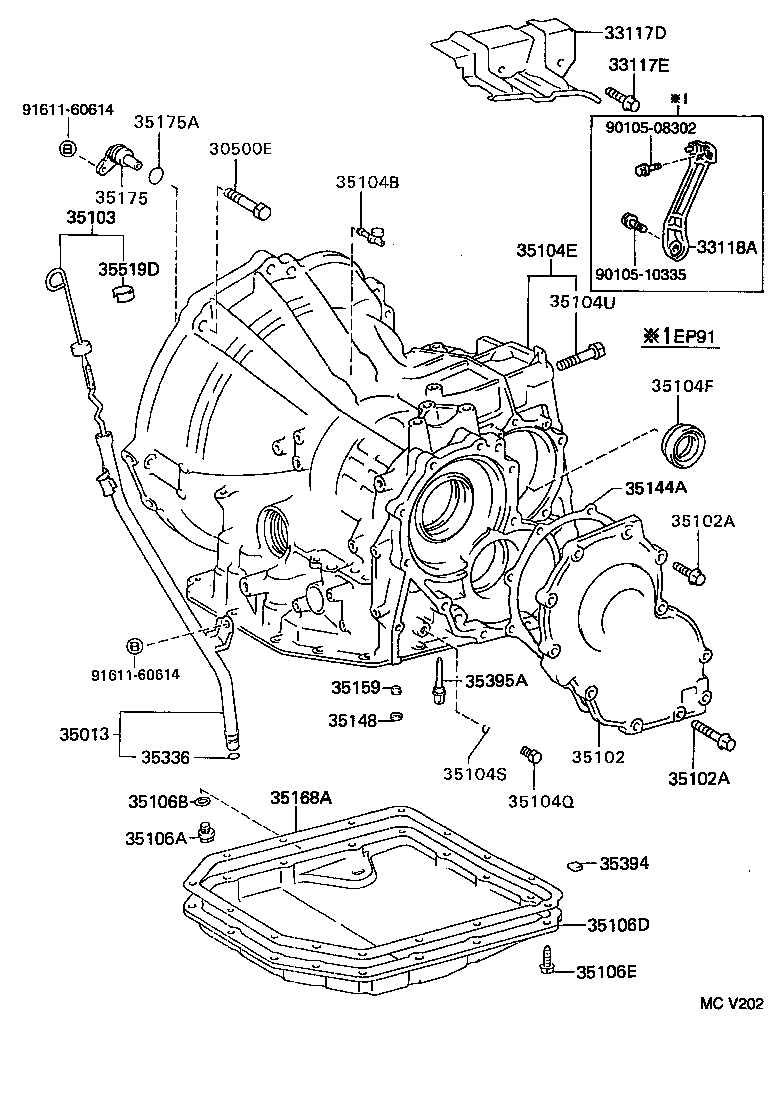 35013-10160 TUBE SUB-ASSY, TRANSMISSION OIL FILLER product image