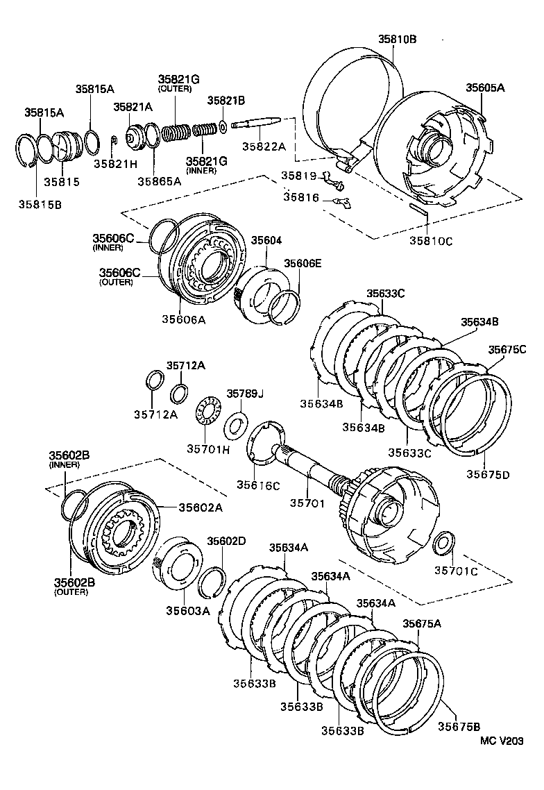 35633-16020 DISC, CLUTCH (FOR FORWARD MULTIPLE DISC CLUTCH) product image