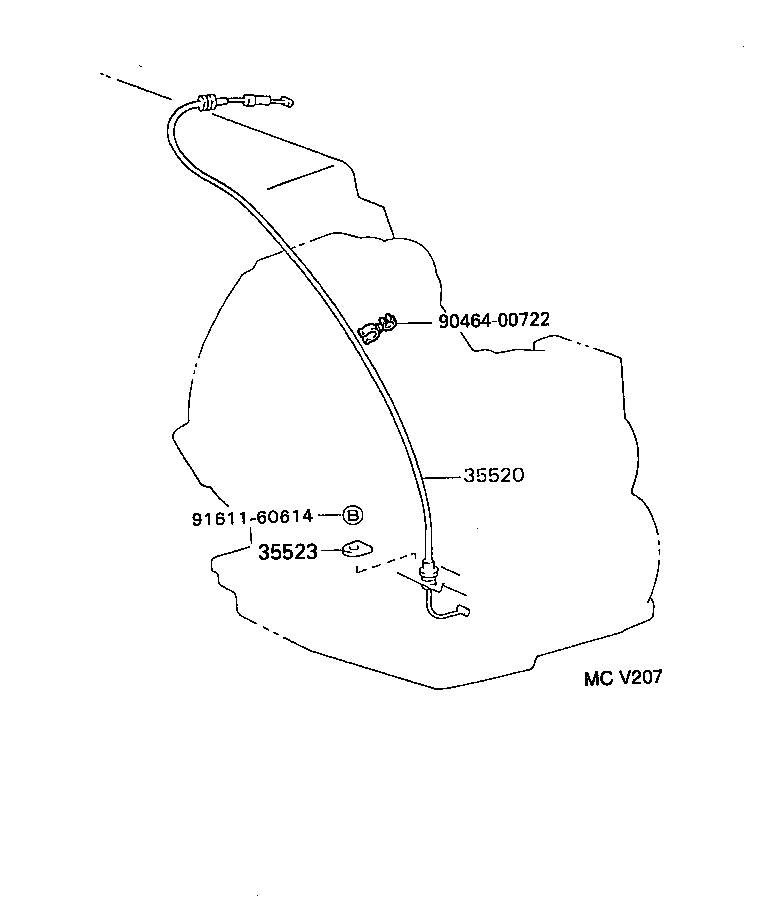 35520-12340 CABLE ASSY, THROTTLE product image