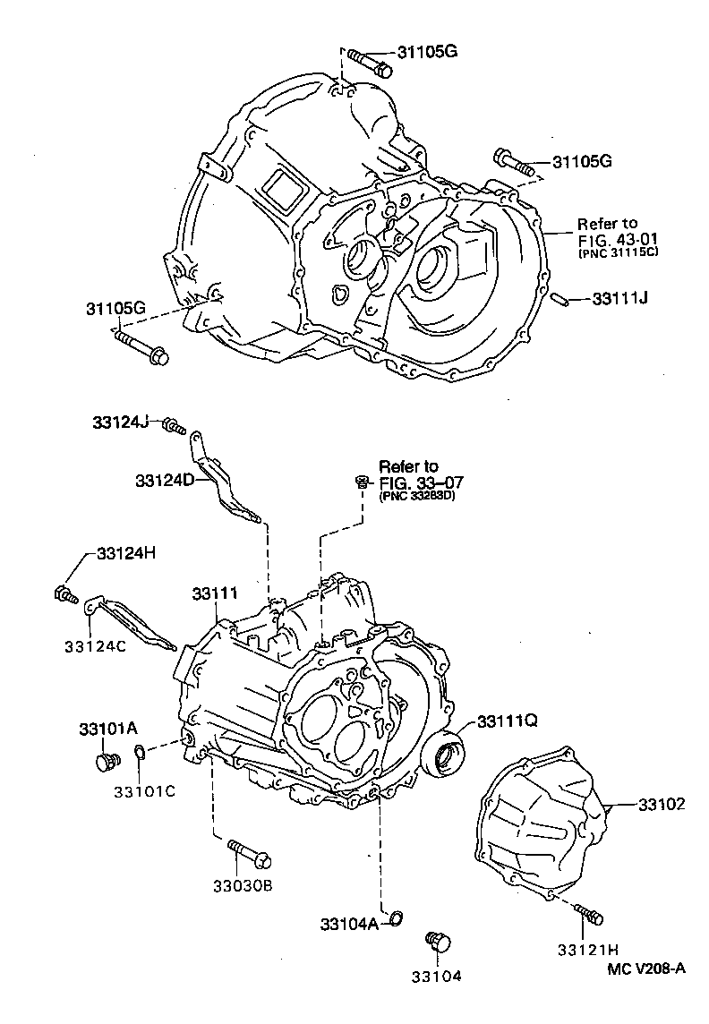 33111-16052 CASE, MANUAL TRANSMISSION product image