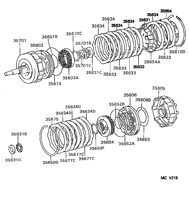 35701-22070 SHAFT SUB-ASSY, INPUT product image
