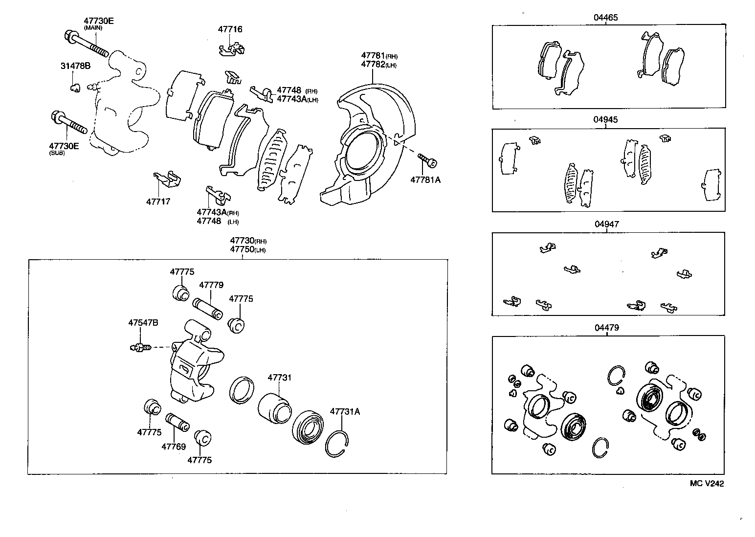 04947-20060 FITTING KIT, DISC BRAKE, FRONT product image