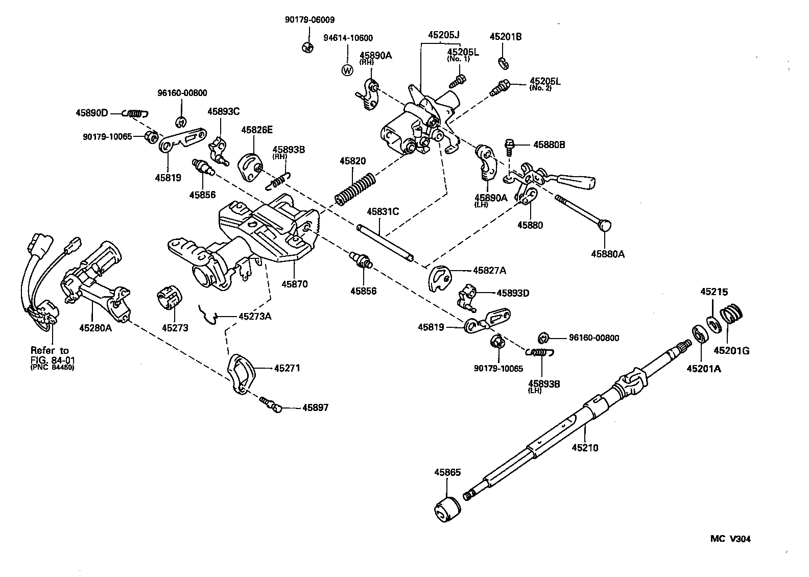 45205-33060 TUBE SUB-ASSY, STEERING COLUMN, UPPER product image