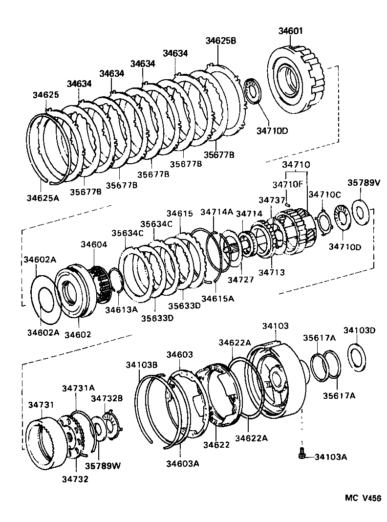 34601-14010 DRUM SUB-ASSY, OVERDRIVE DIRECT CLUTCH product image