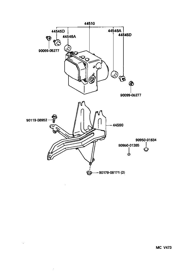 47311-14470 TUBE, FRONT BRAKE, NO.1 product image