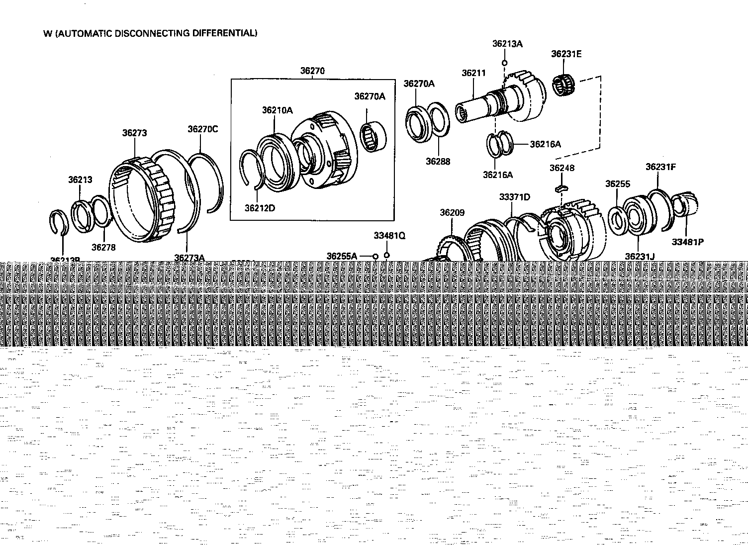 36236-35030 SLEEVE, FRONT DRIVE CLUTCH product image