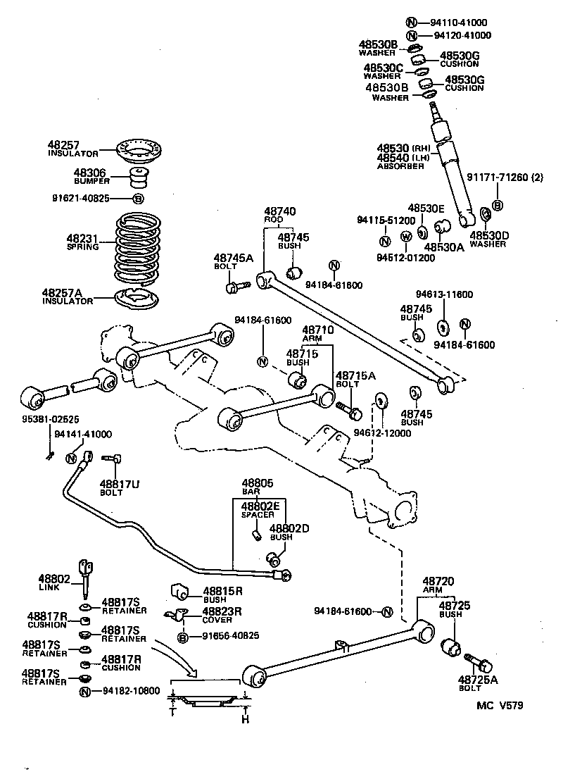 48046-26060 SEAT SUB-ASSY, SPRING U BOLT, RH product image