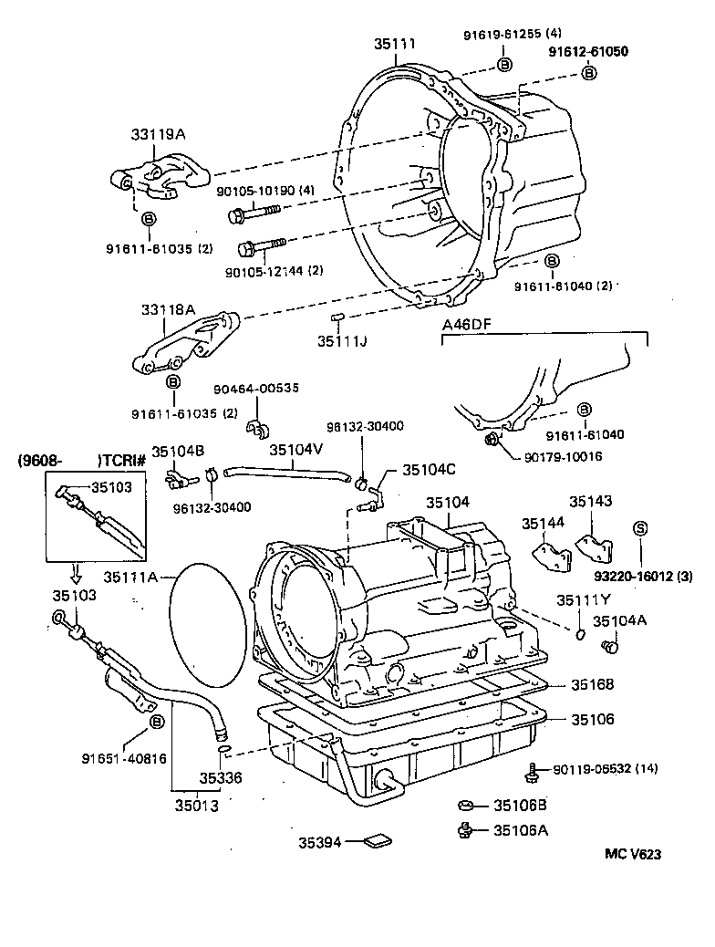 35013-28060 TUBE SUB-ASSY, TRANSMISSION OIL FILLER product image
