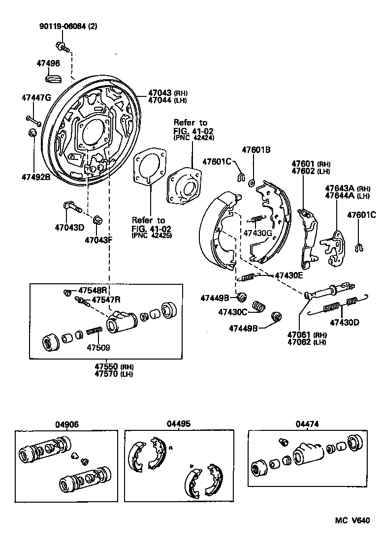 04474-35070 CYLINDER KIT, REAR WHEEL product image