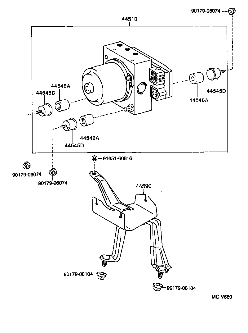 47315-26180 TUBE, FRONT BRAKE, NO.5 product image