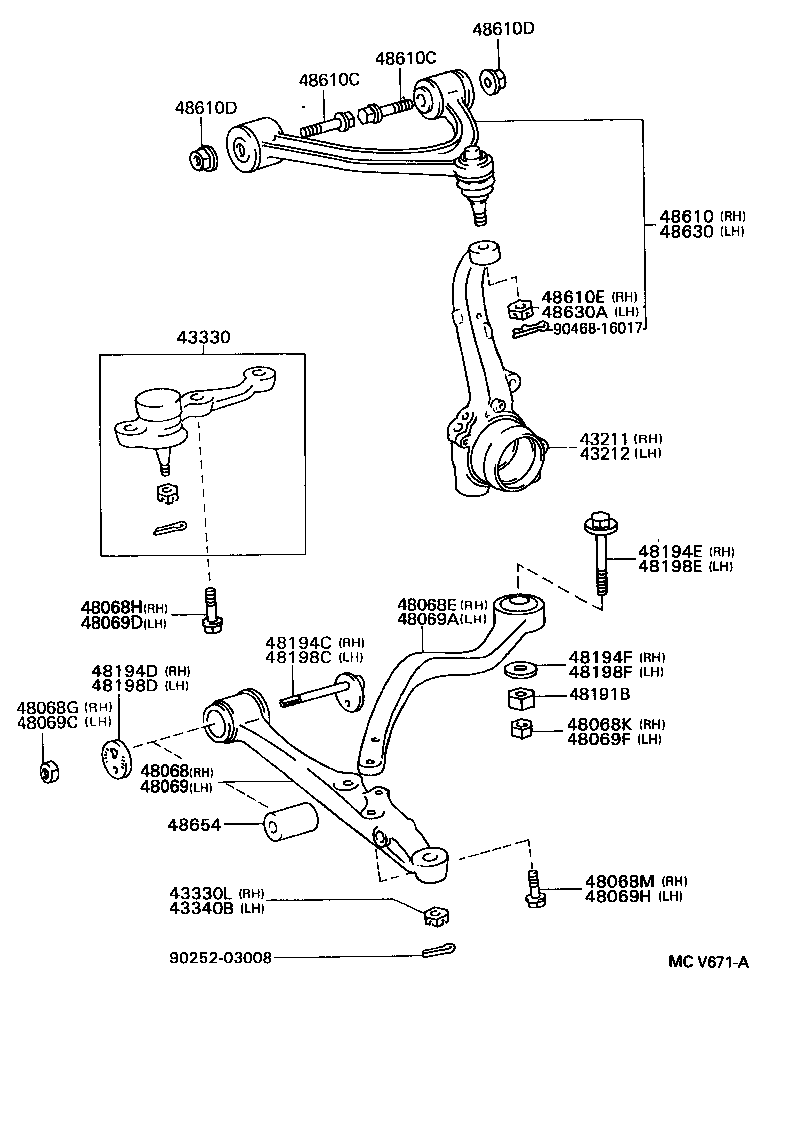 48191-30010 PLATE, CASTER ADJUST product image
