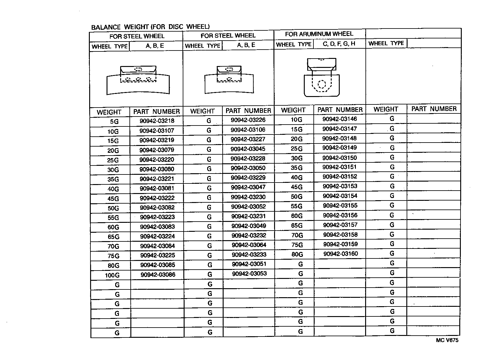 42611-60120 WHEEL, DISC (FOR SPARE) product image