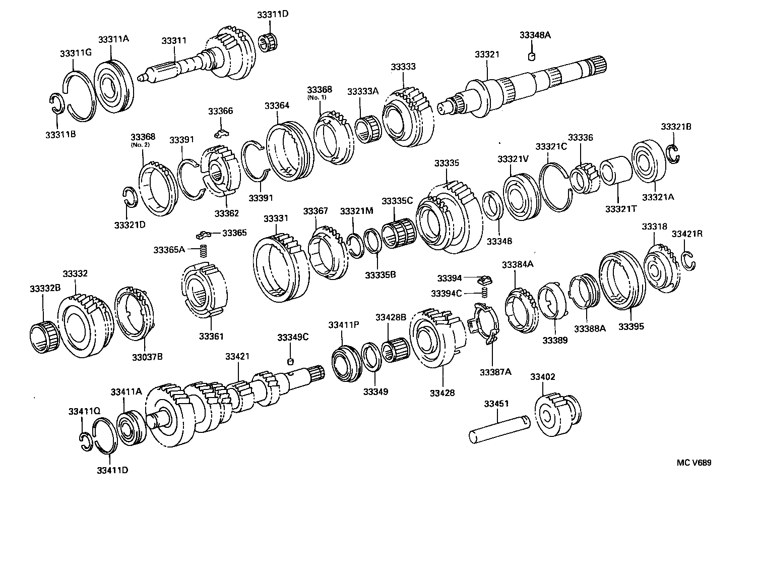 33032-22040 GEAR, 1ST product image