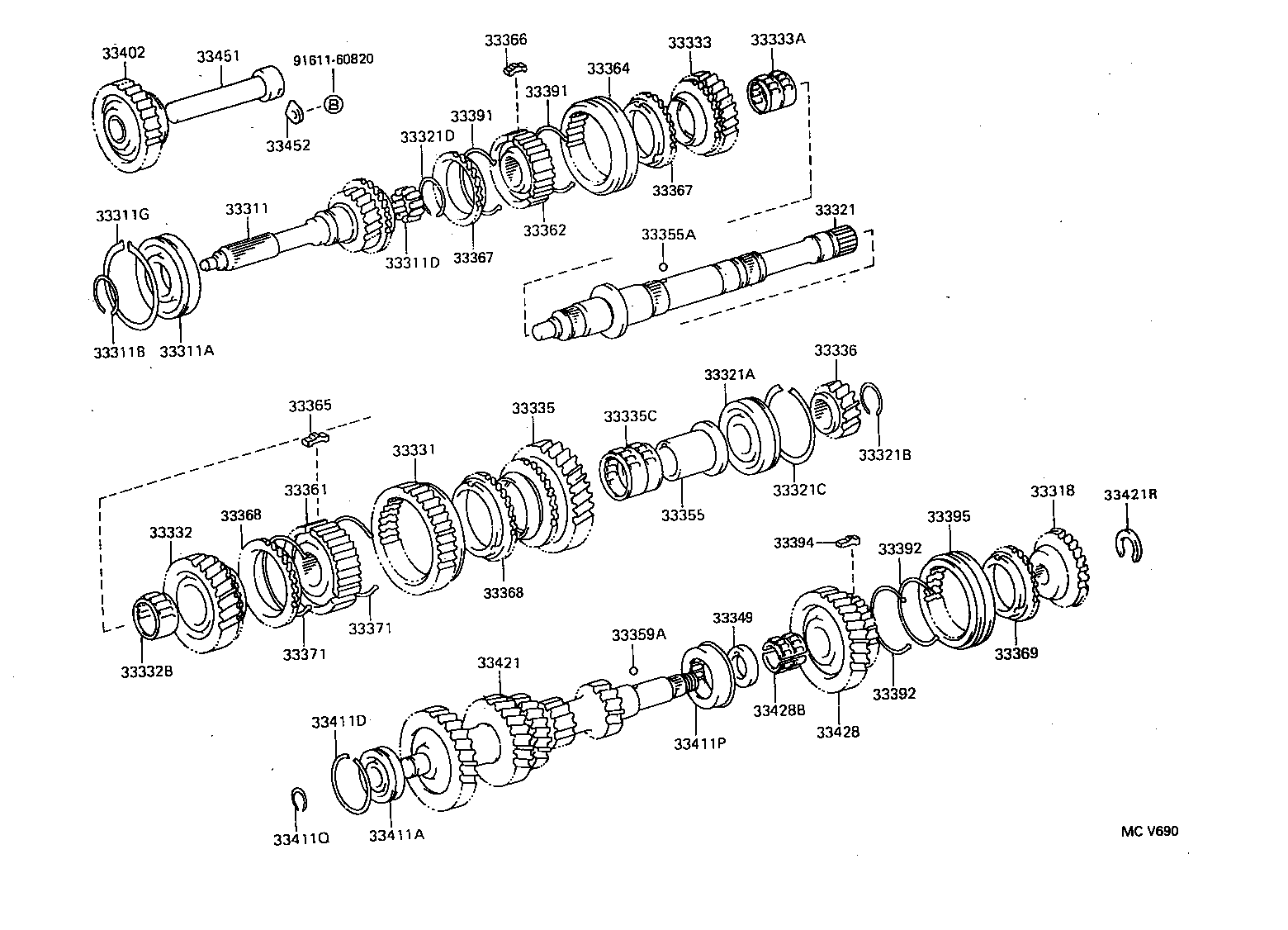 33032-22040 GEAR, 1ST product image
