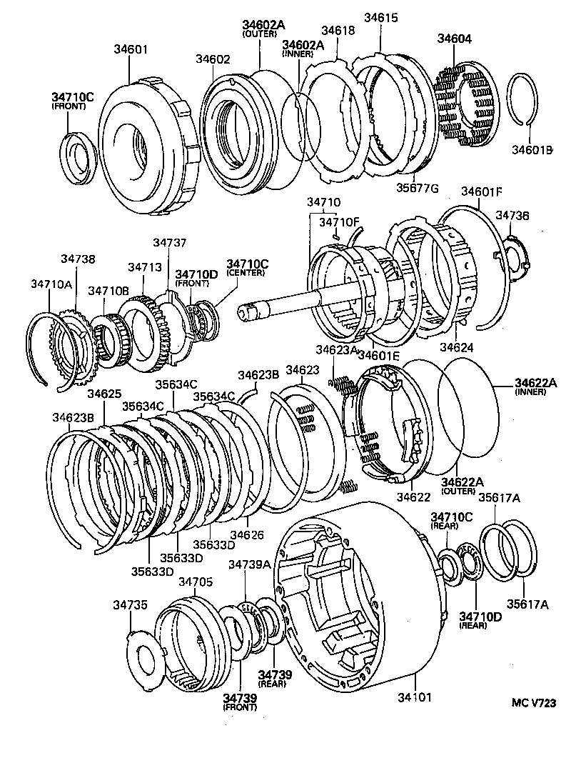34101-28010 CASE SUB-ASSY, OVERDRIVE product image