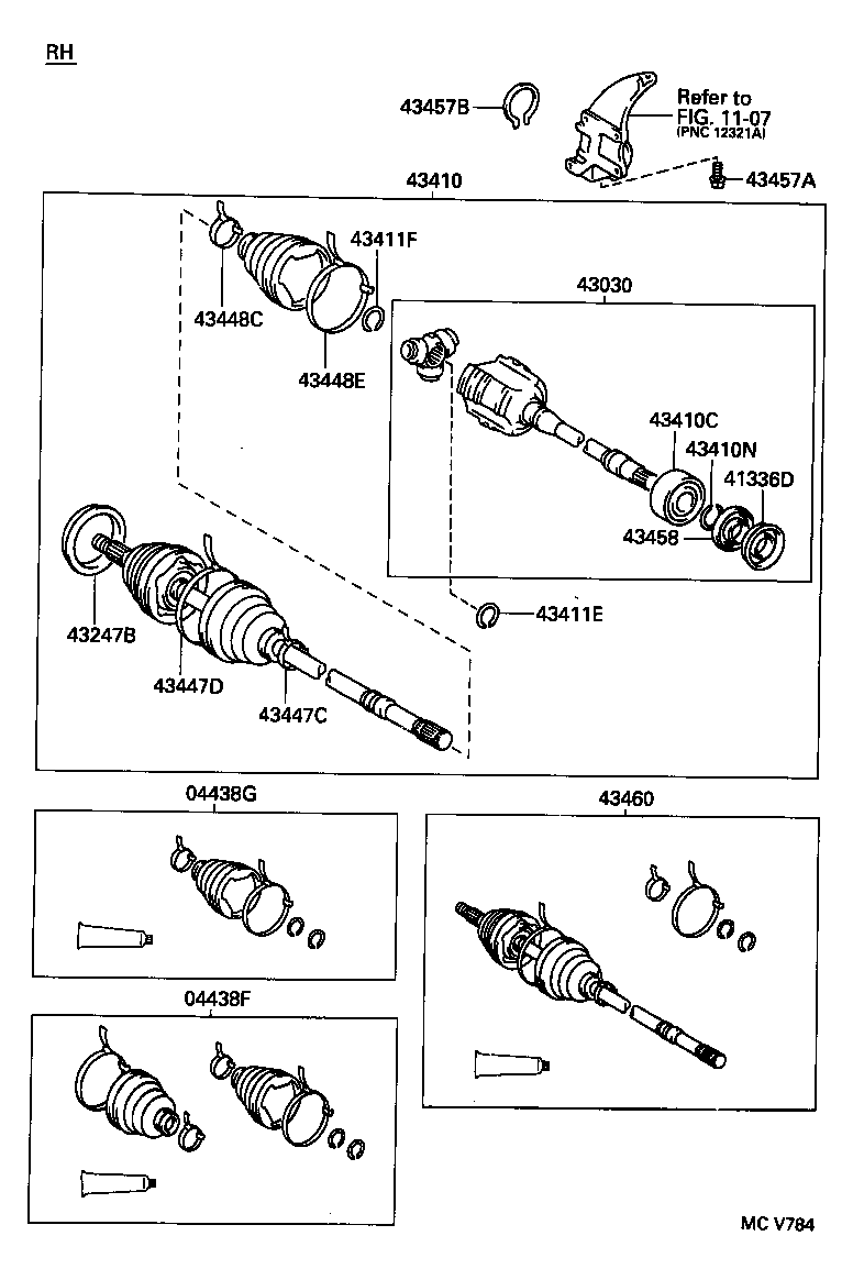 43247-06020 DEFLECTOR, FRONT WHEEL BEARING DUST, RH NO.2 product image