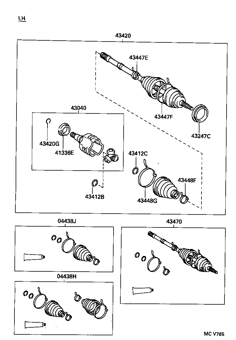 43247-06020 DEFLECTOR, FRONT WHEEL BEARING DUST, RH NO.2 product image