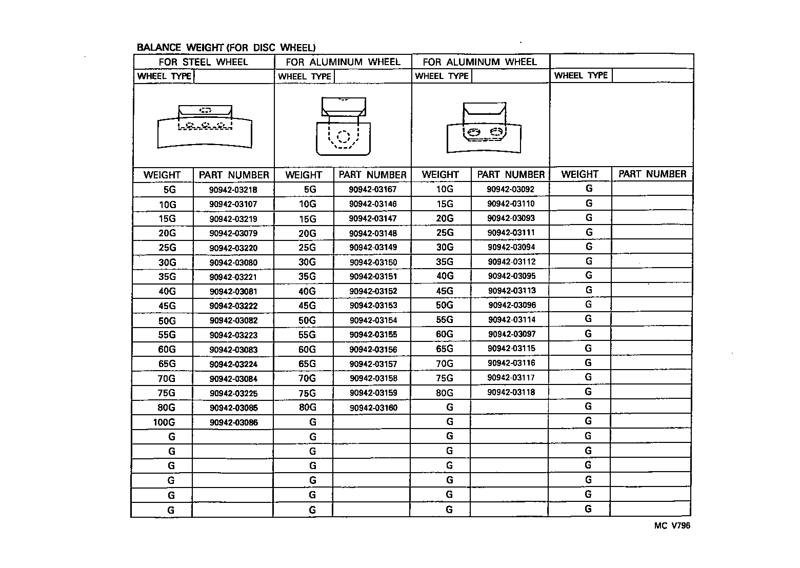 42601-04040 WHEEL, DISC (FOR SPARE) product image