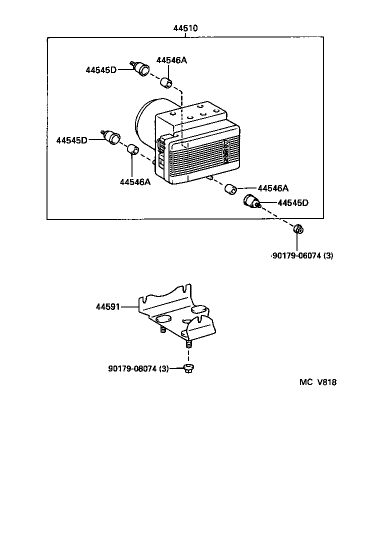 47315-30490 TUBE, FRONT BRAKE, NO.5 product image