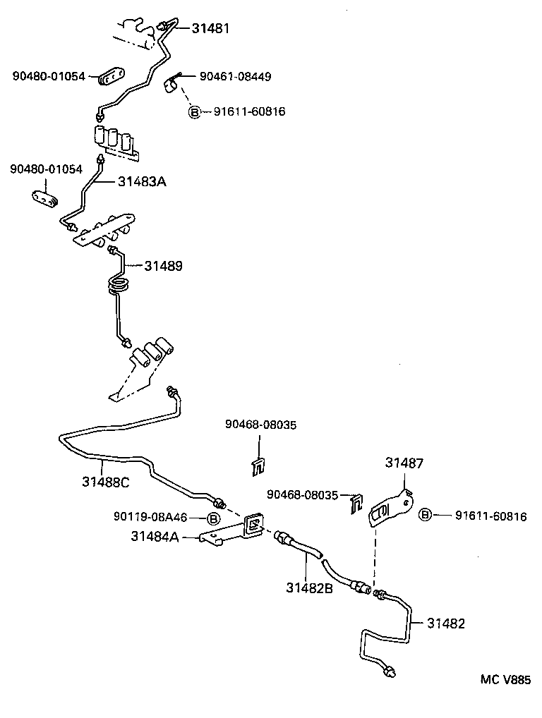 31301-25040 PEDAL SUB-ASSY, CLUTCH product image