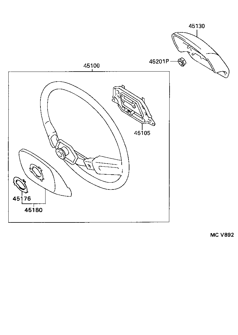 45176-36010 RING, HORN CONTACT product image
