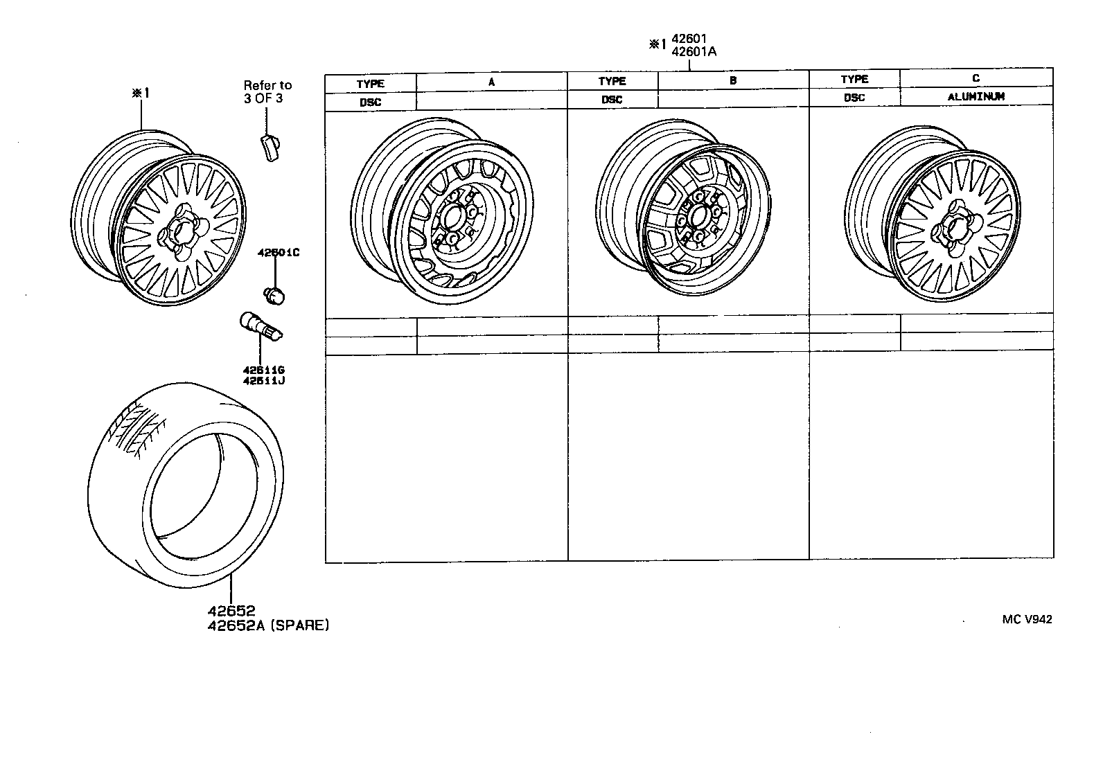 42602-10100 CAP, WHEEL product image