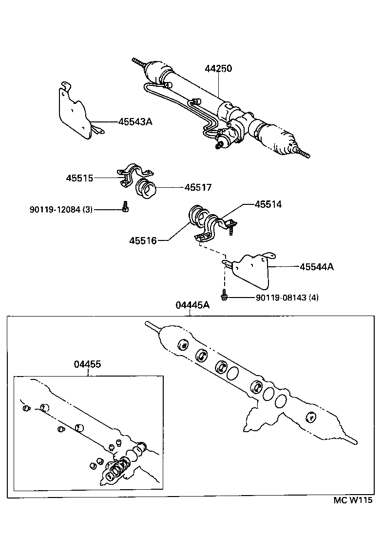 44210-27050 VALVE ASSY, POWER STEERING CONTROL product image