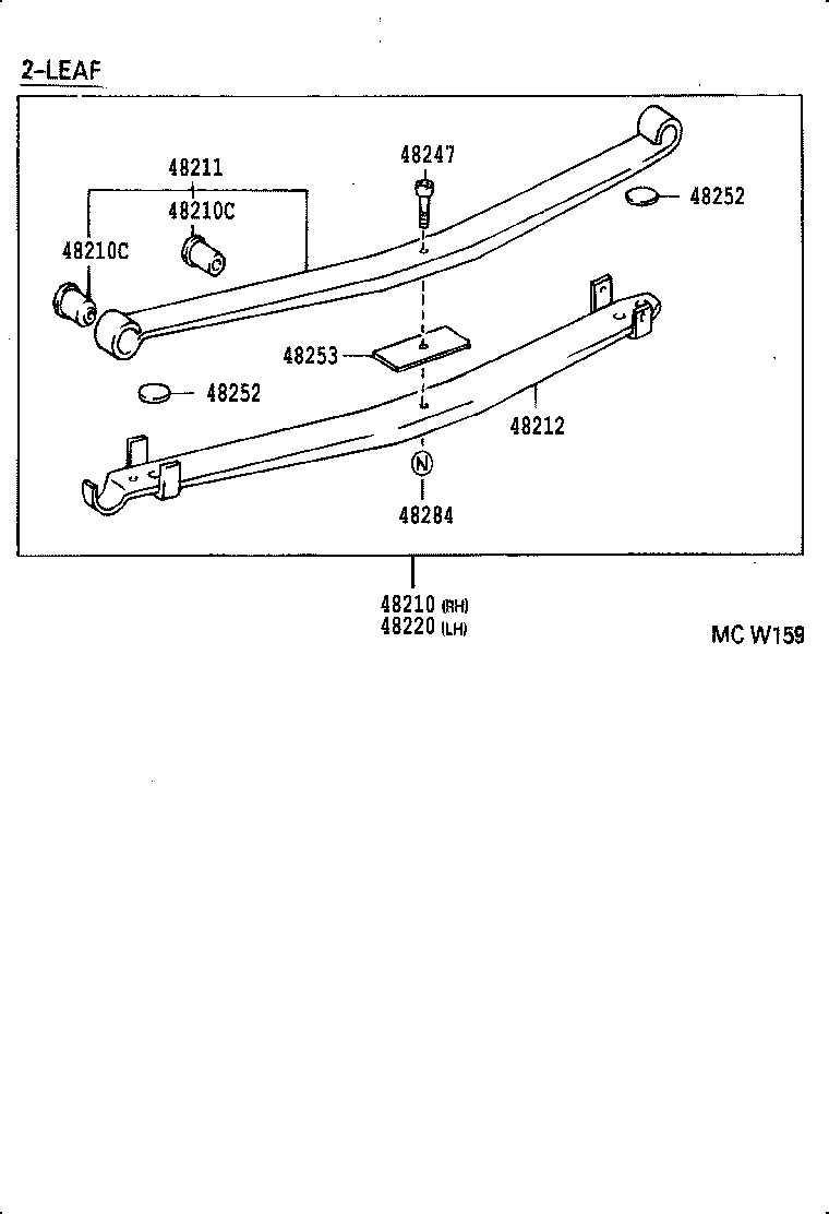 48031-36150 LEAF, REAR SPRING, NO.1 product image