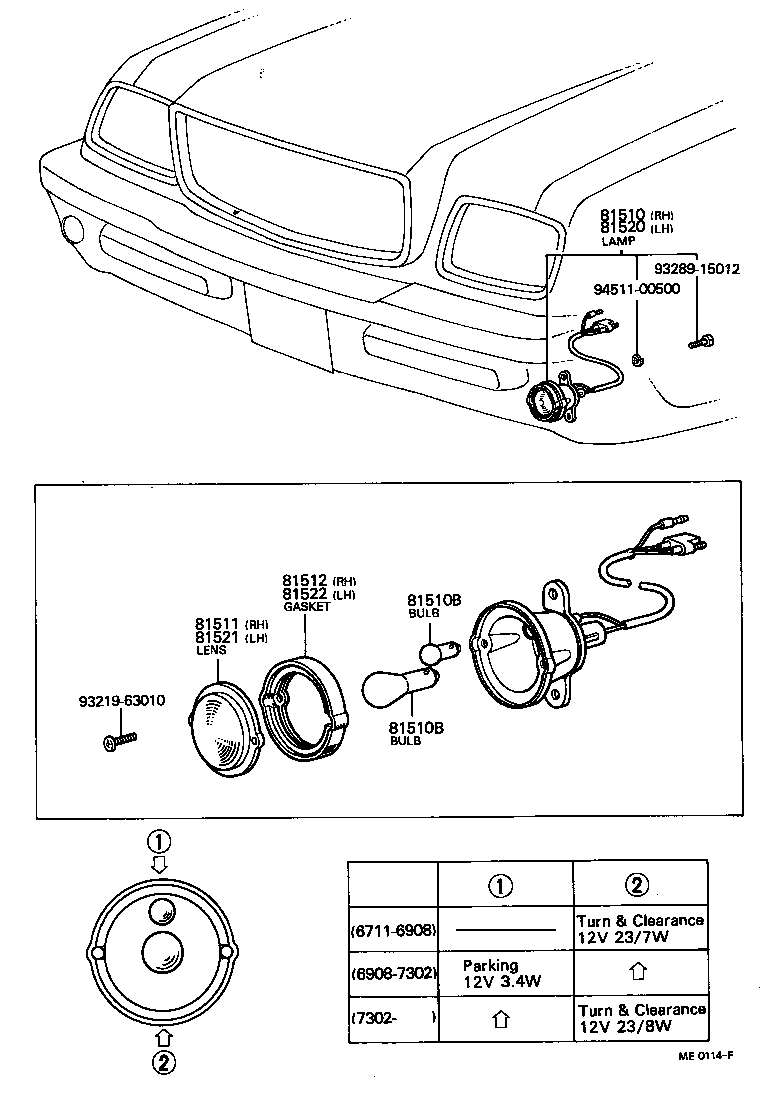 81510-49026 LAMP ASSY, FRONT TURN SIGNAL, RH product image
