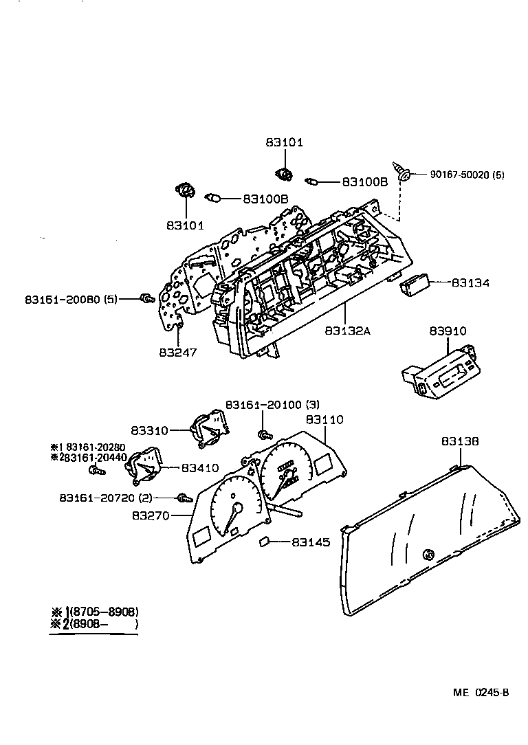 83138-12830 GLASS, SPEEDOMETER product image