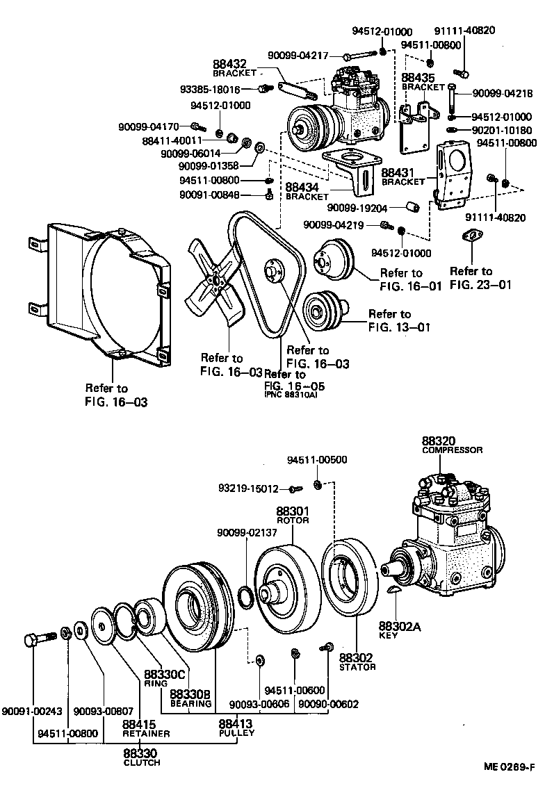 88440-12010 PULLEY, COOLER COMPRESSOR IDLE product image
