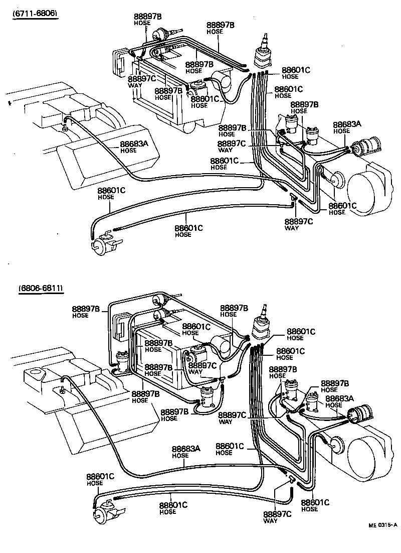 95411-10595 HOSE(MAGNET VALVE TO WATER VALVE OR OPERATOR) product image