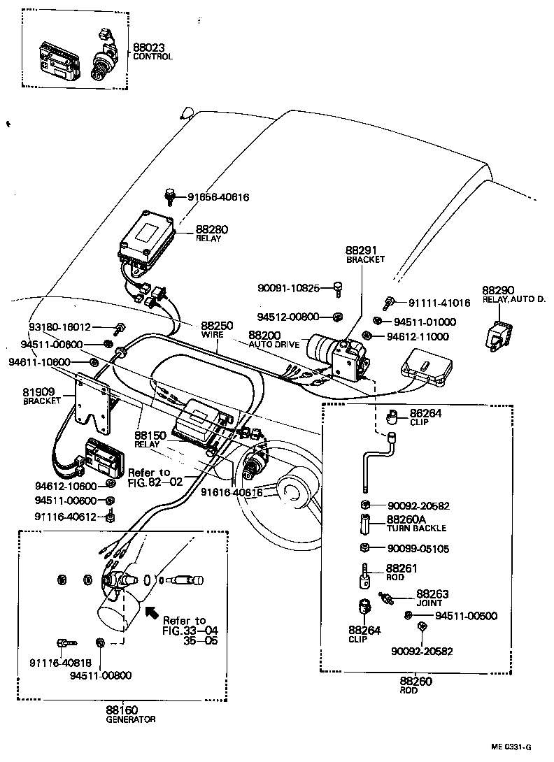 88291-40030 BRACKET, CRUISE CONTROL(AUTO DRIVE), NO.1 product image