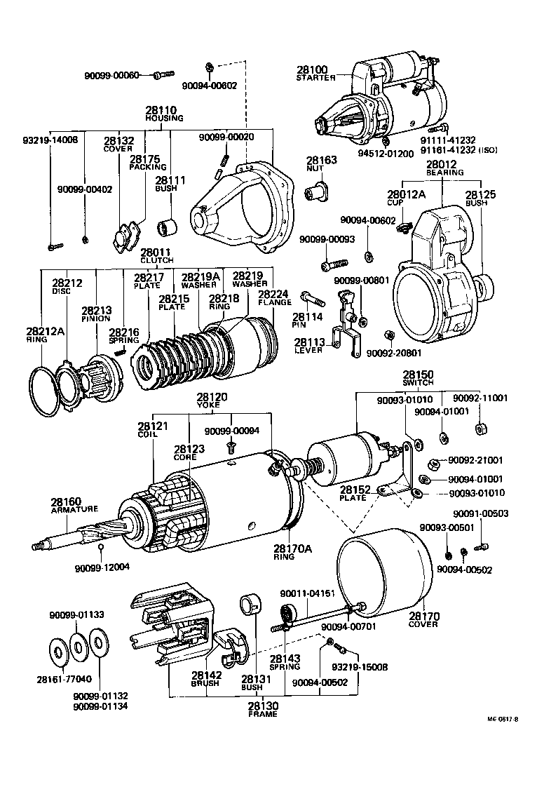 28114-76010 PIN, STARTER DRIVE LEVER SET product image