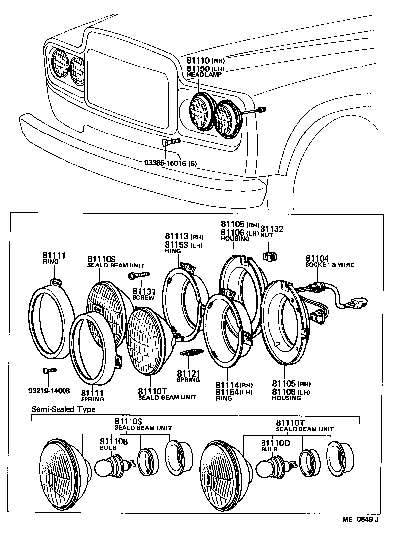 81150-55010 HEADLAMP ASSY, LH product image