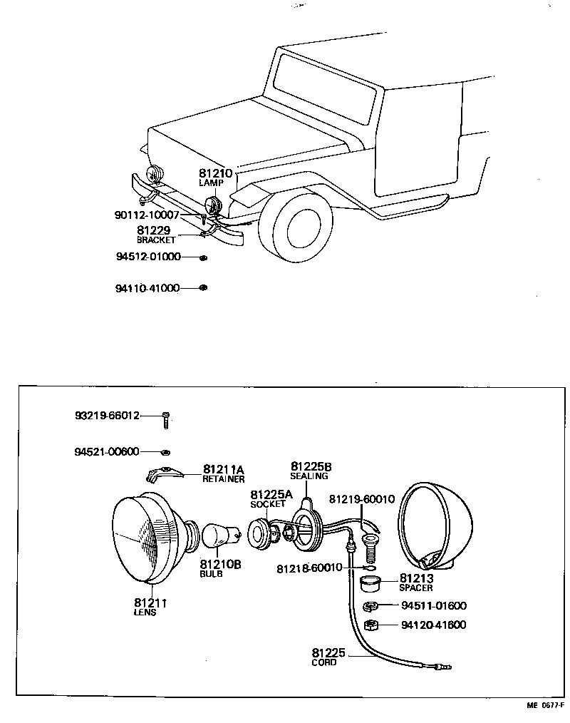81215-60010 CORD, FOG LAMP product image