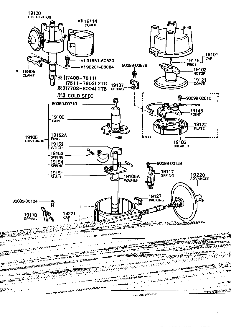 19195-22031 GEAR, SPIRAL, DISTRIBUTOR product image
